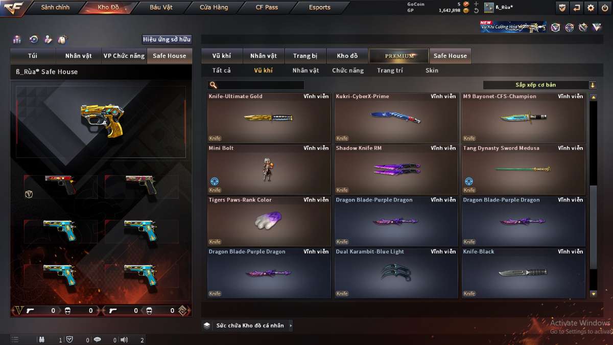 shop acc cf uy tin gia re